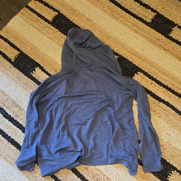 Athleta Girl Blueish Purple Hooded Sweater, Soft, Sz 12, Pockets, Casual Chic - Picture 10 of 10